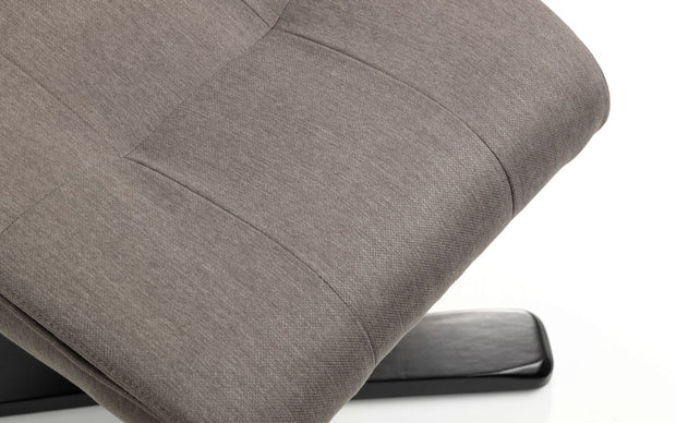 Malmo Recliner & Footstool - Grey Fabric