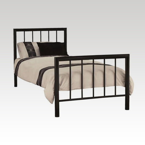 Modena Single Metal Bed Frame in Black