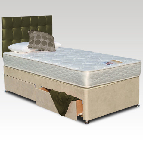 House Of Reeves Single Backcare Supreme Two-Drawer Divan Bed