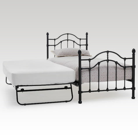 Paris Single Bed & Guest Bed Frame in Black