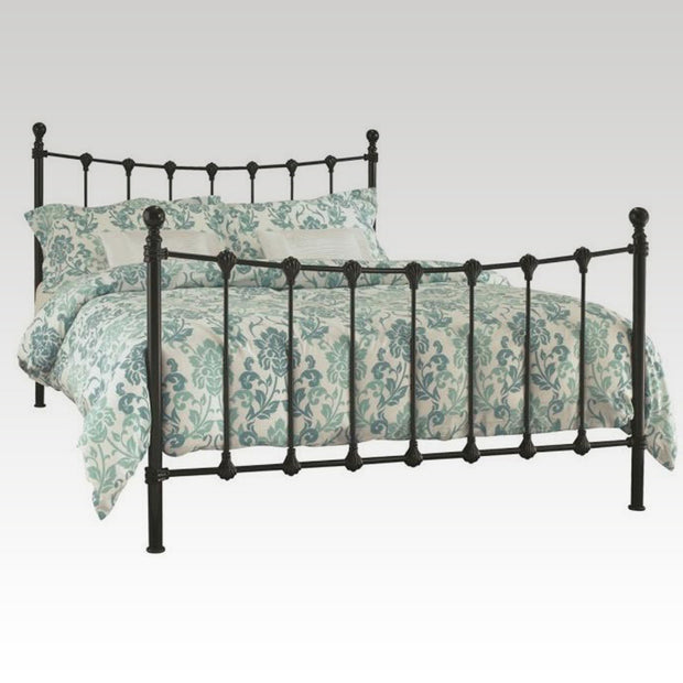 Marseille Small Double Metal Bed Frame in Black