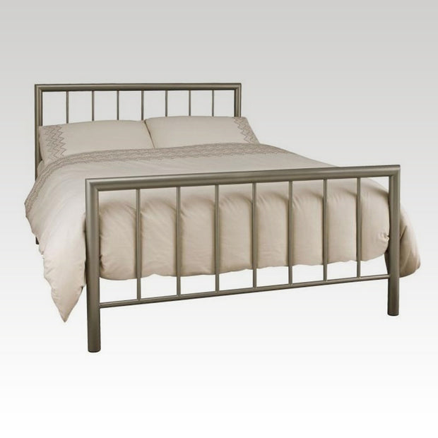 Modena Small Double Metal Bed Frame in Champagne