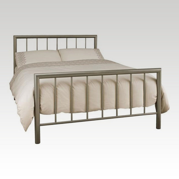 Modena Double Metal Bed Frame in Champagne
