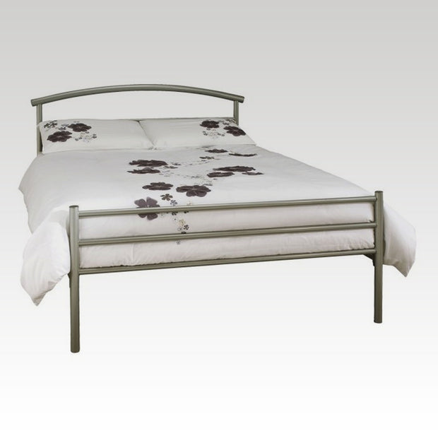 Brennington Double Metal Bed in Silver