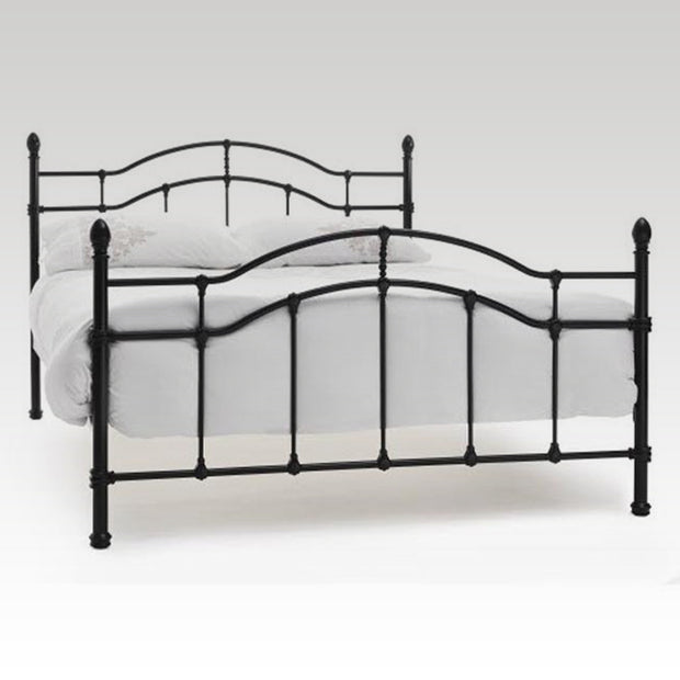 Paris King Size Metal Bed Frame in Black
