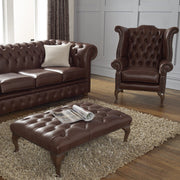 Chesterfield Wing Chair (FULL LEATHER)