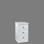 Snow White 3 Drawer Bedside Chest