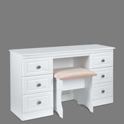 Snow White Double Dressing Table (Excluding stool)
