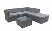 Stella Modular Corner Sofa in 8mm Flat Grey Weave